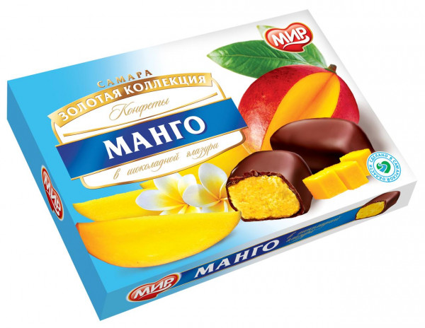 №2 КФ МИР Манго-Кокос в шоколадной глазури 160г  в Шелехове