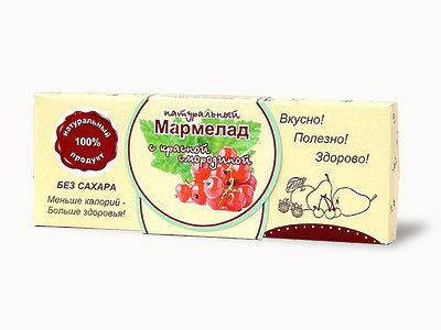 №2 Мармелад натуральный "Красная смородина" 140г в Шелехове