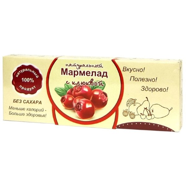 №2 Мармелад натуральный "Клюква" 140г в Шелехове