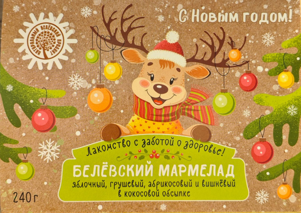  Мармелад белевский на фруктозе 240г НГ в Шелехове