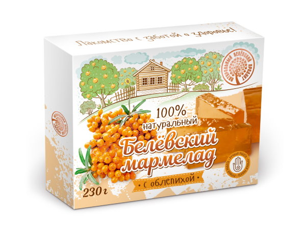 №2 Мармелад белевский "Облепиха" 230г в Шелехове